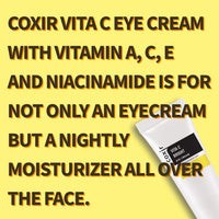 Thumbnail for coxir VITA C EYE CREAM l Niacinamide eye cream for intensive eye care with vitamins/Cruelty-Free,No Paraben [30ml/1.01 fl.oz.]