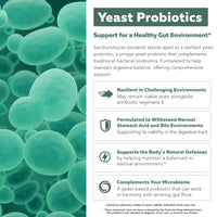 Thumbnail for Organic Saccharomyces Boulardii - 10 Billion CFU - Clinically Validated CNCM I-1079 Probiotic Strain - Gut, Digestion & Healthy Bowel Support - First Organic Form of S. Boulardii Probiotic - 60 Count