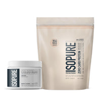 Thumbnail for Bundle of Isopure Bovine Colostrum Supplement Powder 90 Servings + Isopure Unflavored Protein, Whey Isolate, 25g Protein, Zero Carb, 16 Servings, 1 Pound (Packaging May Vary)