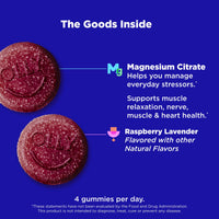 Thumbnail for OLLY Relaxing Magnesium Gummies, Supports Muscle Relaxation*, Magnesium Citrate, Raspberry Lavender Flavor, 15 Day Supply - 60 Count