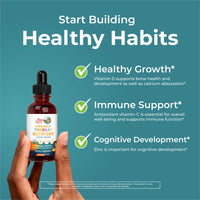 Thumbnail for MaryRuth Organics Multivitamin & Multimineral with Iron for Toddlers | USDA Organic | Sugar Free | Multivitamin Liquid Drops for Kids Ages 1-3 | Immune Support | Vegan | Non-GMO | 2 Fl Oz