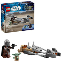 Thumbnail for LEGO Star Wars The Mandalorian & Grogu’s Speeder Bike Building Toy for Boys & Girls - Pretend Play Space Vehicle W/2 Star Wars Character Figures for Kids, Ages 6+ - Gift Idea for Birthdays - 75436