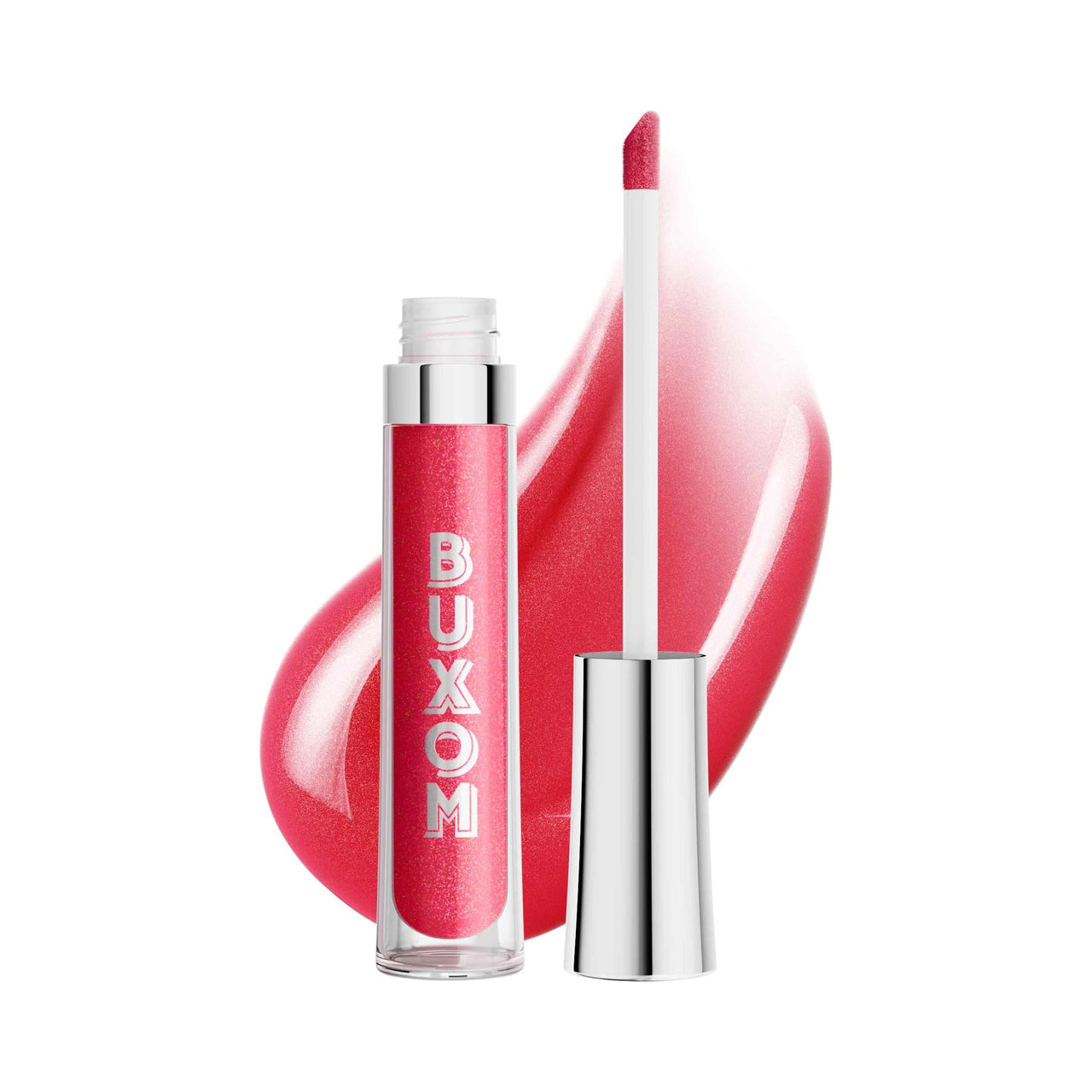Buxom Full-On Plumping Lip Polish, Tinted Lip Plumper Gloss with Peptides & Vitamin E, High-Shine Lip Gloss that Nourishes, Moisturizes & Softens Lips, Vegan 46 Natalie (Sheer cherry red shimmer)