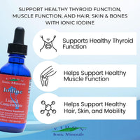 Thumbnail for Eidon Ionic Minerals Potassium Iodide Supplement - Liquid Iodine Drops, Supports Energy Levels and Thyroid Health, Bioavailable, No Additives or Preservatives - Potassium Iodide Drops, 18 oz