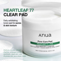 Thumbnail for ANUA Heartleaf 77 Toner Pad 70 Sheets, PHA Dead Skin Care Low pH with Korean toner pads, Daily exfoliating, Quick & Easy Facial Mask With Hearleaf, Korean Skin Care
