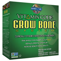 Thumbnail for Garden of Life Calcium Supplement - Vitamin Code Grow Bone Made with Whole Foods, Strontium, Magnesium, K2 MK7, Vitamin D3 & C Plus Probiotics for Gut Health, 30 Day Supply
