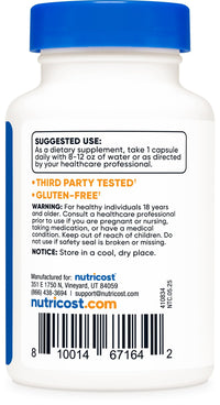Thumbnail for Nutricost CoQ10 100mg, 60 Vegetarian Capsules, 60 Servings - Coenzyme Q10