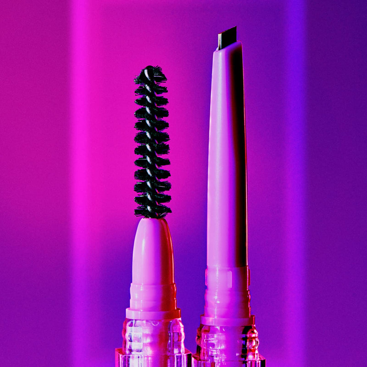 Kosas Brow Pop - Longwear Eyebrow Makeup, Dual-Sided Defining Pencil with Castor Oil for Soft, Natural Look of Real Hair - Black