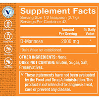 Thumbnail for D-Mannose Powder - Supports a Healthy Urinary Tract & Cleanses The Bladder (3.2 oz./43 Servings)
