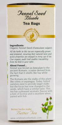 Thumbnail for CELEBRATION HERBALS Fennel Seed Blonde Tea Organic 24 Bag, 0.02 Pound
