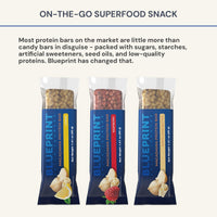 Thumbnail for Blueprint by Bryan Johnson Macadamia Nut Protein Bars â€“ Variety Pack Protein Bars - Lemon, White Cocoa & Raspberry â€“ Vegan, Low Sugar, Keto-Friendly Snacks â€“ Non-GMO, Raw Nut Barâ€“ 9g Protein â€“ 12 Pack