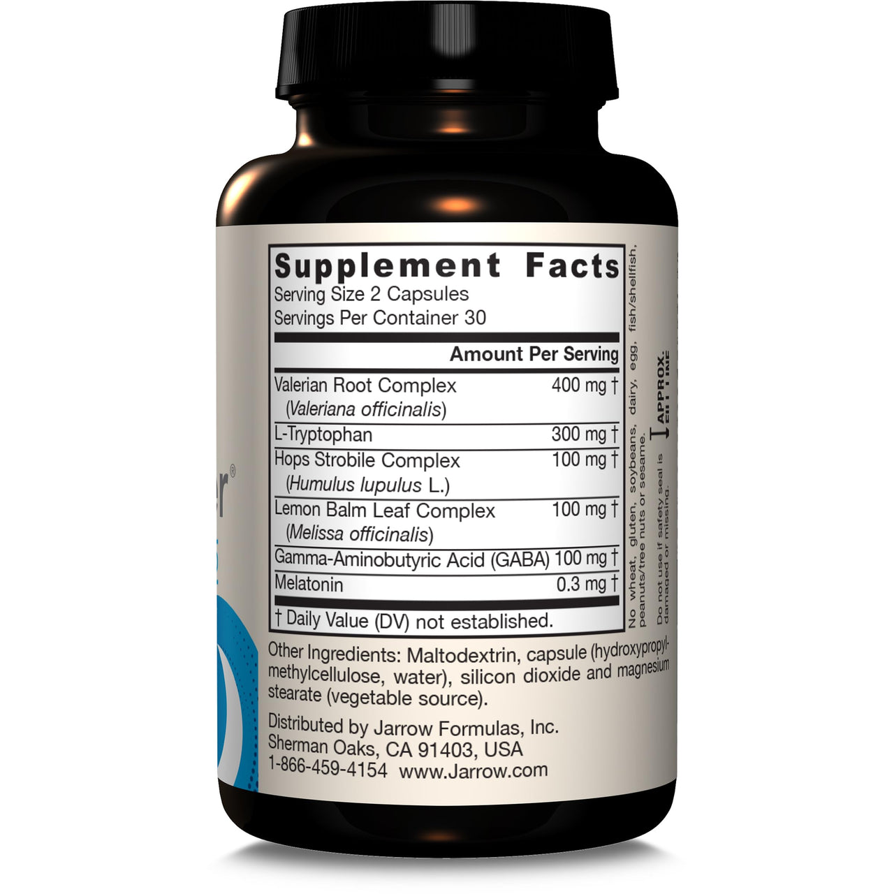 Jarrow Formulas® Sleep Optimizer, Herbal and Amino Acid Blend, 60 Count, Up to a 30 Day Supply