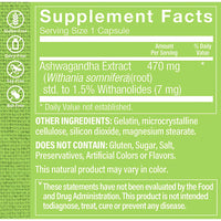 Thumbnail for The Vitamin Shoppe Ashwagandha 470MG - Stress Support, Energy & Adaptogenic Wellness, Root Extract (120 Capsules)