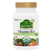 Thumbnail for NaturesPlus Source of Life Garden Vitamin B12 - 60 Capsules, Pack of 2 - Includes 20+ Whole Food Extracts - USDA Certified Organic, Non-GMO, Vegan, Gluten Free - 60 Total Servings