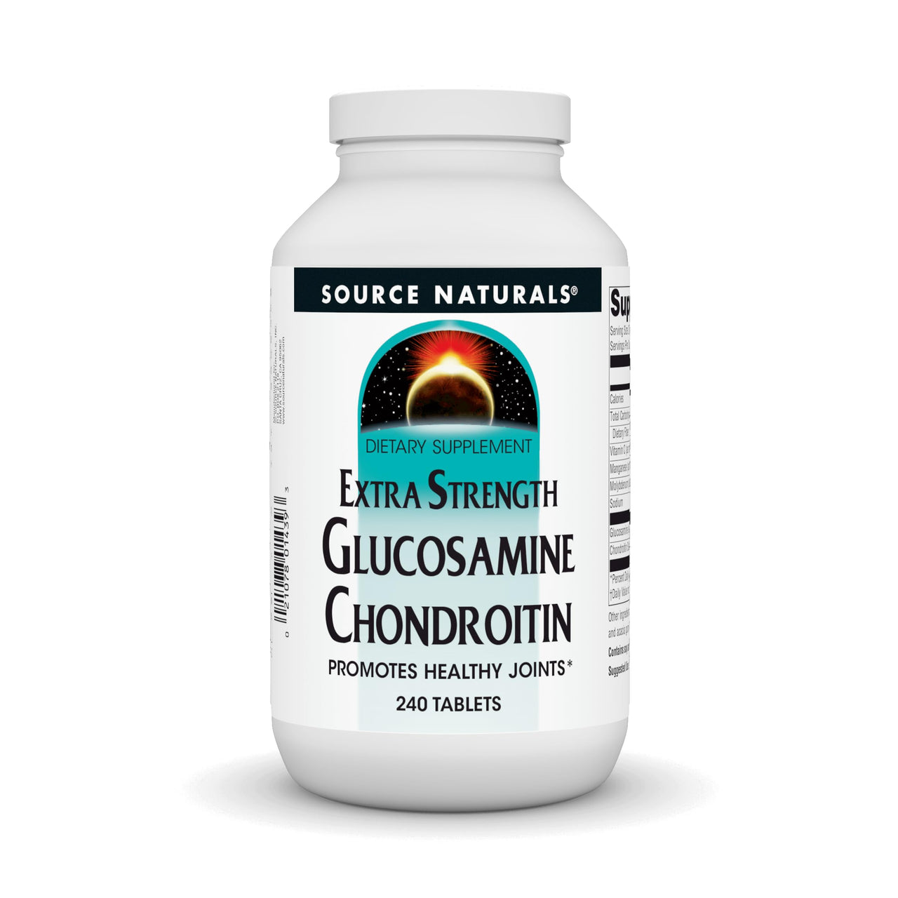 Source Naturals Extra Strength Glucosamine Chondroitin, Promotes Healthy Joints*, 240 Tablets