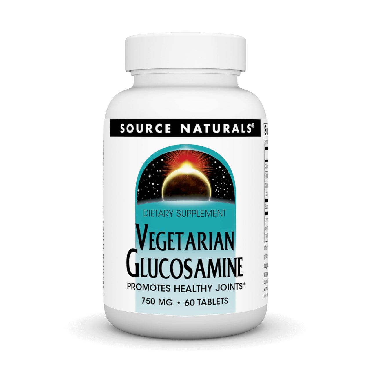 Source Naturals Vegetarian Glucosamine, Promotes Healthy Joints*, 750 mg - 60 Tablets