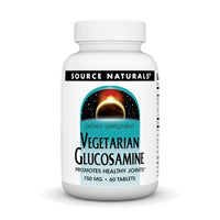 Thumbnail for Source Naturals Vegetarian Glucosamine, Promotes Healthy Joints*, 750 mg - 60 Tablets