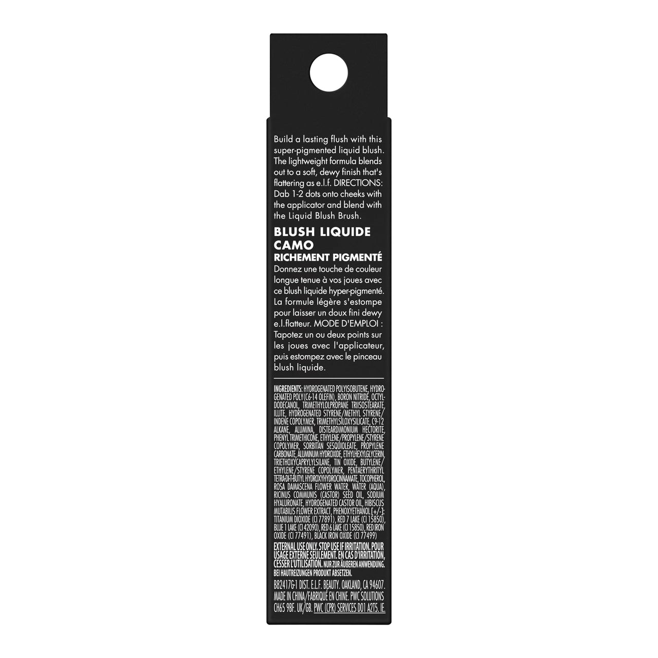 e.l.f. Camo Liquid Blush, Long-lasting Liquid Blush For High-pigment Color, Creates A Soft, Dewy Finish, Vegan & Cruelty-free, Suave Mauve