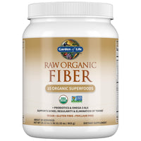 Thumbnail for Garden of Life Raw Fiber, Organic Unflavored Fiber Powder with 15 Organic Superfoods, Probiotics, Omega-3 ALA, Soluble and Insoluble, Psyllium Husk Free, 30 Servings