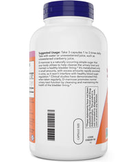 Thumbnail for Now D-Mannose 500 mg, 300 Capsules - Vegan, Non GMO Supplement for Women and Men - Supports Healthy Urinary Tract, Cleanses The Bladder
