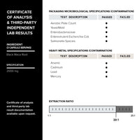 Thumbnail for Black Maca Root - Ultra High Potency 20:1 Extract - Single Origin, Wildcrafted & Highly Concentrated - Third-Party Lab Tested - 120 Capsules