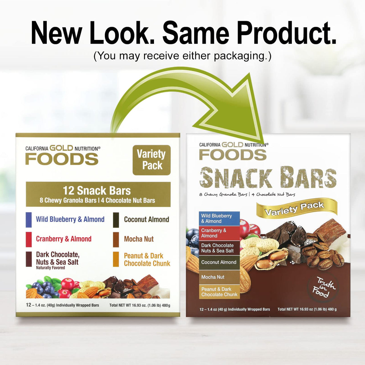 Maple, Nuts, Sea Salt, Variety Pack Snack Bars, Simple Ingredients, 7 g Plant-Based Protein, 6 g Fiber, No Artificial Colors, Flavors, Sweeteners, Preservatives, 1.4 oz (40 g) Each, 12 Bars