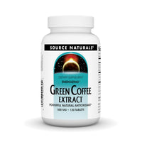Thumbnail for Source Naturals Energizing Green Coffee Extract, Powerful Natural Antioxidant*, 500 mg Tablet - 120 Tablets