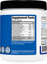 Thumbnail for Nutricost Creatine Monohydrate + Hydration Blue Raspberry Flavored (30 Servings) - 7 Vitamins & Minerals, 5000mg of Creatine Per Serving