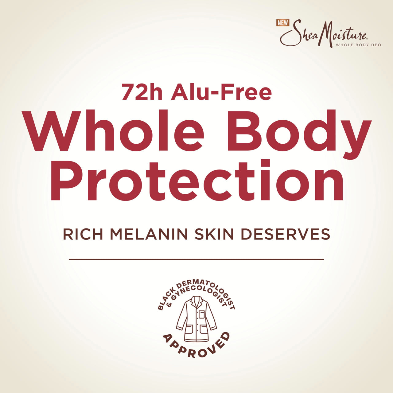 SheaMoisture Whole Body Deodorant Stick 72h Odor Control Fresh Aluminum Free 2.6 oz
