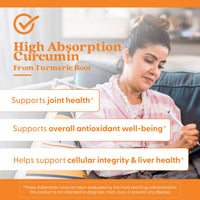 Thumbnail for Doctor's Best Turmeric Curcumin Supplement 1000mg for Men & Women - Curcumin Caps from Turmeric Root, Black Pepper Extract (BioPerine), 95% Piperine, Joint Health Support, Non GMO - 120 Veg Capsules