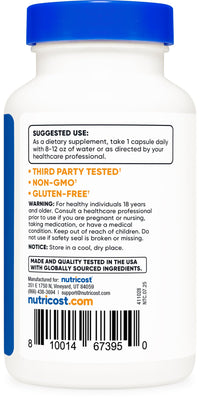 Thumbnail for Nutricost Passion Flower Extract 120 Capsules for 120 Servings Per Bottle - Gluten Free, Non-GMO, and Vegetarian Friendly