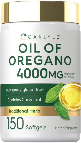 Carlyle Oregano Oil Supplement | 150 Softgel Capsules | Contains Carvacrol | Non-GMO & Gluten Free Formula