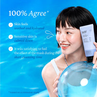 Thumbnail for belif Super Knights - Soothing Hydration Cleansing Mask, 3-in-1 Facial Mask & Cleanser with Hyaluronic Acid, Squalane, Madecassoside | For Dry and Sensitive Skin | Korean Skincare (5.0 fl. oz)