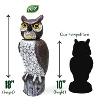 Thumbnail for GARDENEER Dalen SOL-R Action Large Solar Fake Owl Decoy to Scare Birds Away - 18