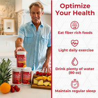 Thumbnail for Health Plus Colon Cleanse Digestive Support | No Artificial Flavors | Daily Fiber for Toxin Elimination to Reduce Bloating | Psyllium Husk | Pineapple Flavor | 9 Ounces, 36 Servings