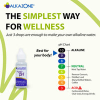 Thumbnail for Alkazone Balance Your pH, Antioxidants Alkaline Mineral Drops, Single 1.25 Oz Pack, Portable, Yields 10 Gallons of alkaline, antioxidant Water, Unflavored, pH Balance, Hydration
