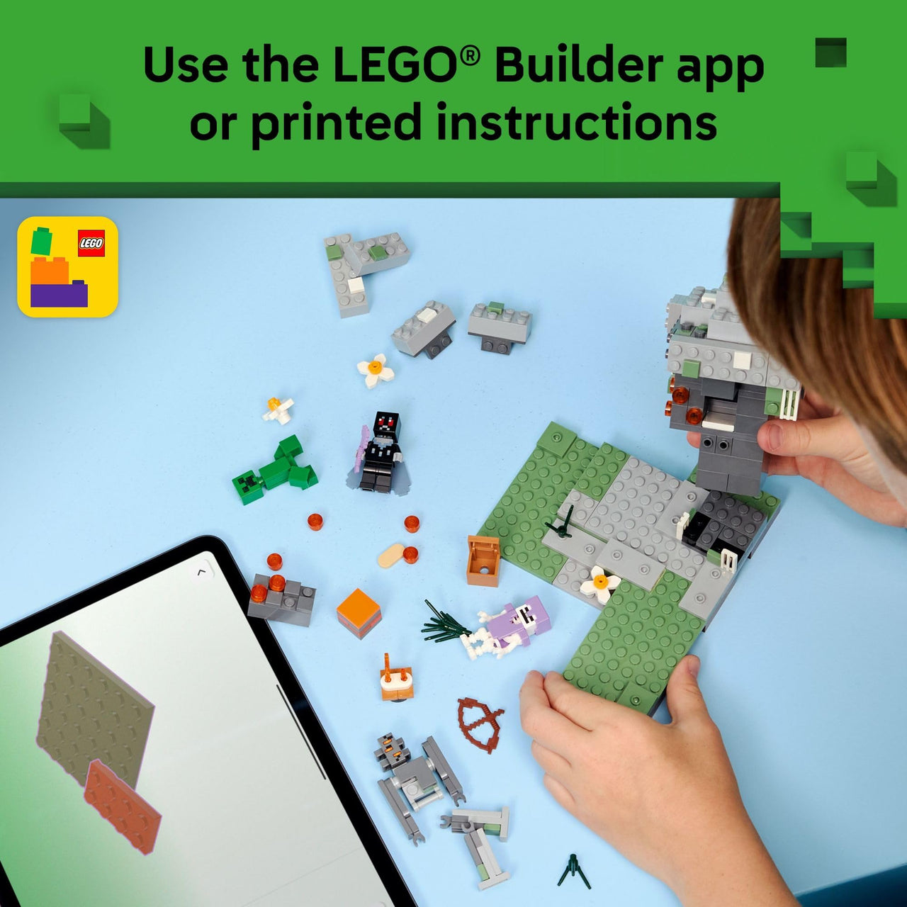 LEGO Minecraft The Pale Garden Building & Pretend Play Toy for Boys & Girls - Video Game Playset & Toy Figures for Kids, Ages 7+ - W/Mothman & Creeper Minifigures - Gift Idea for Birthdays - 21586