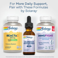 Thumbnail for SOLARAY Grapefruit Seed Extract Drops 100mg - Wellness Support Supplement - Convenient Liquid Drops, 60-Day Money Back Guarantee, Lab Verified, Approx. 100 Servings, 1 FL OZ