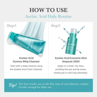 Thumbnail for medicube Exosome Shot Azelaic Acid 2,000 PPM Spicule Facial Serum | Calm Redness Due to Dryness | Ideal for Use After Spot Care, Uneven Skin | Azelaic Acid, Niacinamide | Korean Skincare, 1.01 fl.oz