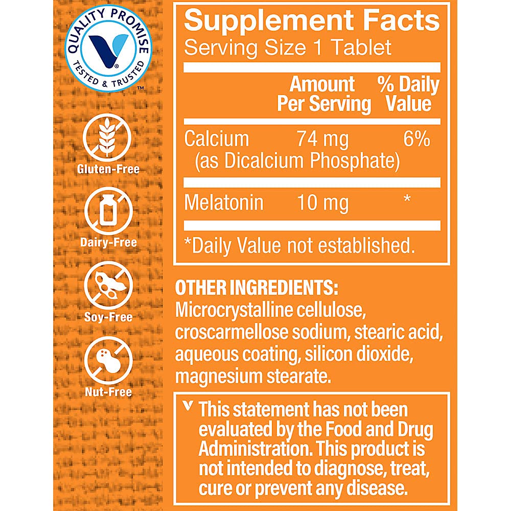 Melatonin 10MG (60 Tablets) by The Vitamin Shoppe
