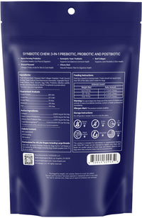 Thumbnail for DNA PET Synbiotic Chew for Dogs - Probiotic & Collagen Blend for Gut, Joint & Skin Care, Grain-Free, Air-Dried, Handcrafted in The USA, for All Dogs 12+ Weeks, 8 Oz