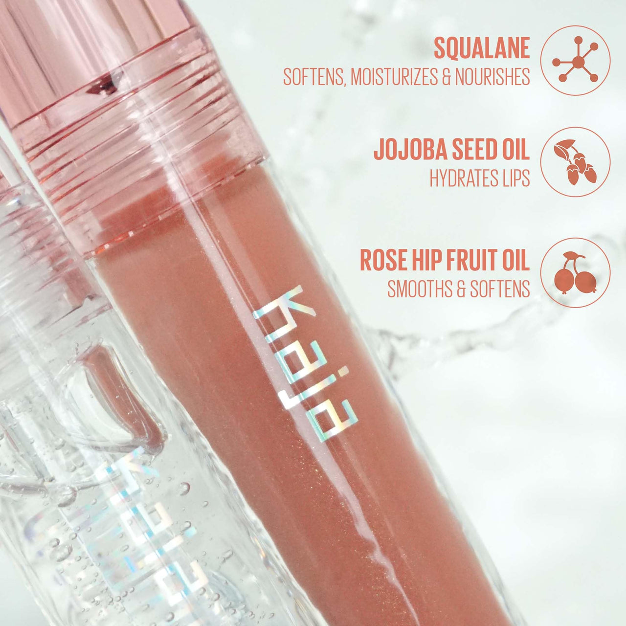 Kaja Lip Balm - Gloss Shot 03 Honey Drizzle | High Shine, Non-Sticky, with Jojoba Oil, Sheer, Hydrating, Juicy, Plumper Looking, Non-irritating, Shea Butter, Nourishing Treatment, 0.14 FL Oz