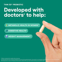 Thumbnail for Physician's CHOICE Probiotics for Weight Management & Bloating - 6 Probiotic Strains - Prebiotics - Key ingredient Cayenne - Supports Gut Health - Weight Management for Women & Men - Green Tea - 30 CT