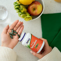 Thumbnail for NOW Foods Supplements, Natural Spirulina 500 mg with Beta-Carotene (Vitamin A) and Vitamin B-12, and naturally occurring Protein and GLA (Gamma Linolenic Acid), 120 Veg Capsules