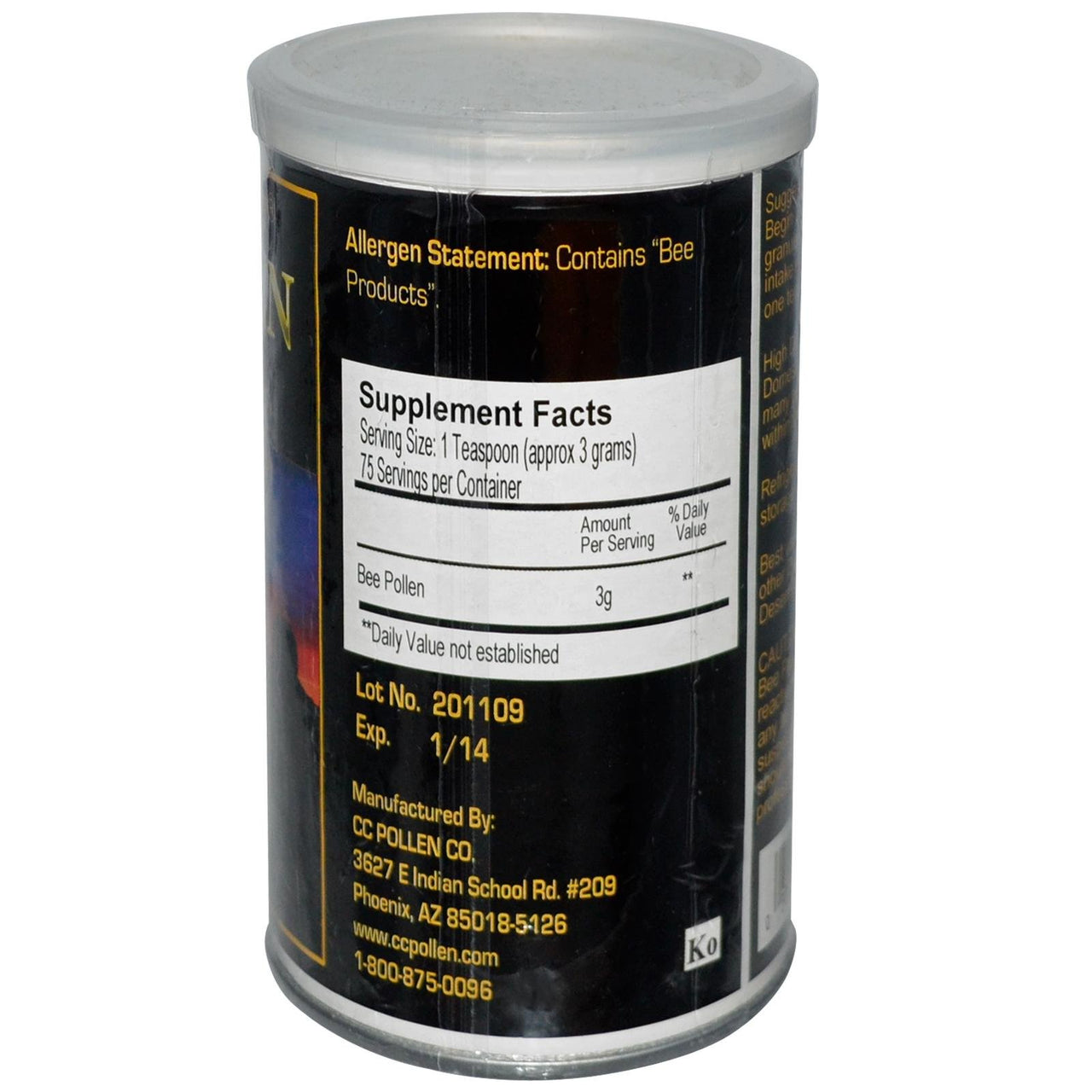 C C Pollen Bee Pollen Raw Granules - 8 oz