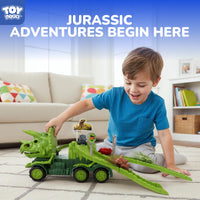 Thumbnail for TOY Life Dinosaur Transport Truck Playset, 57 Pieces, Ages 3+