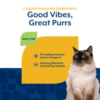 Thumbnail for NaturVet L-Lysine Immune Support Plus Antioxidants Cat Supplement – Helps Support Eye Health, Immune System for Cats – Includes Amino Acids – 60 Ct. Soft Chews, 30-Day Supply