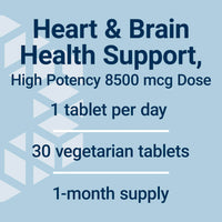 Thumbnail for Life Extension High Potency Optimized Folate – L-methylfolate – Folic Acid, 8500 mcg DFE – Heart & Brain Support, Healthy Homocysteine Levels – Gluten-Free, Non-GMO, Vegetarian – 30 Tablets