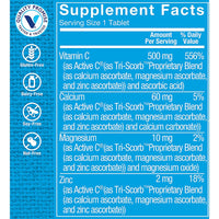 Thumbnail for The Vitamin Shoppe Active-C with Bioflavonoids, Supports Immunity, Vascular Health, Antioxidant, 500 MG (100 Tablets)