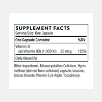 Thumbnail for THORNE - Vitamin D3 Supplement - Supports Healthy Bones, Teeth, Muscles, Cardiovascular & Immune Function* - Gluten, Dairy & Soy-Free - 1,000 IU - 90 Capsules